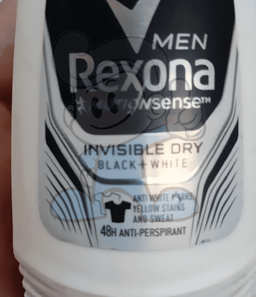 Rexona Men Motionsense Invisible Dry Black+White Roll-On (2 X 50Ml) Beauty