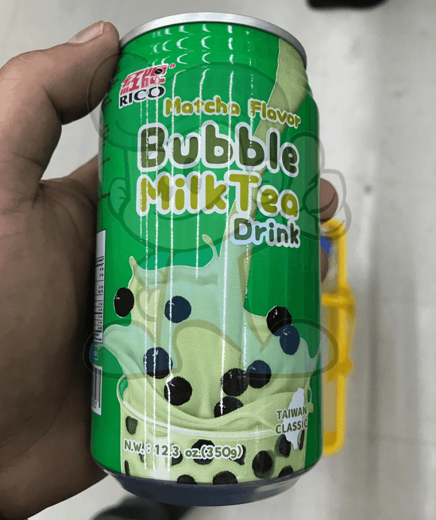 Rico Bubble Milk Tea Drink Matcha Flavor (8 X 350G) Groceries