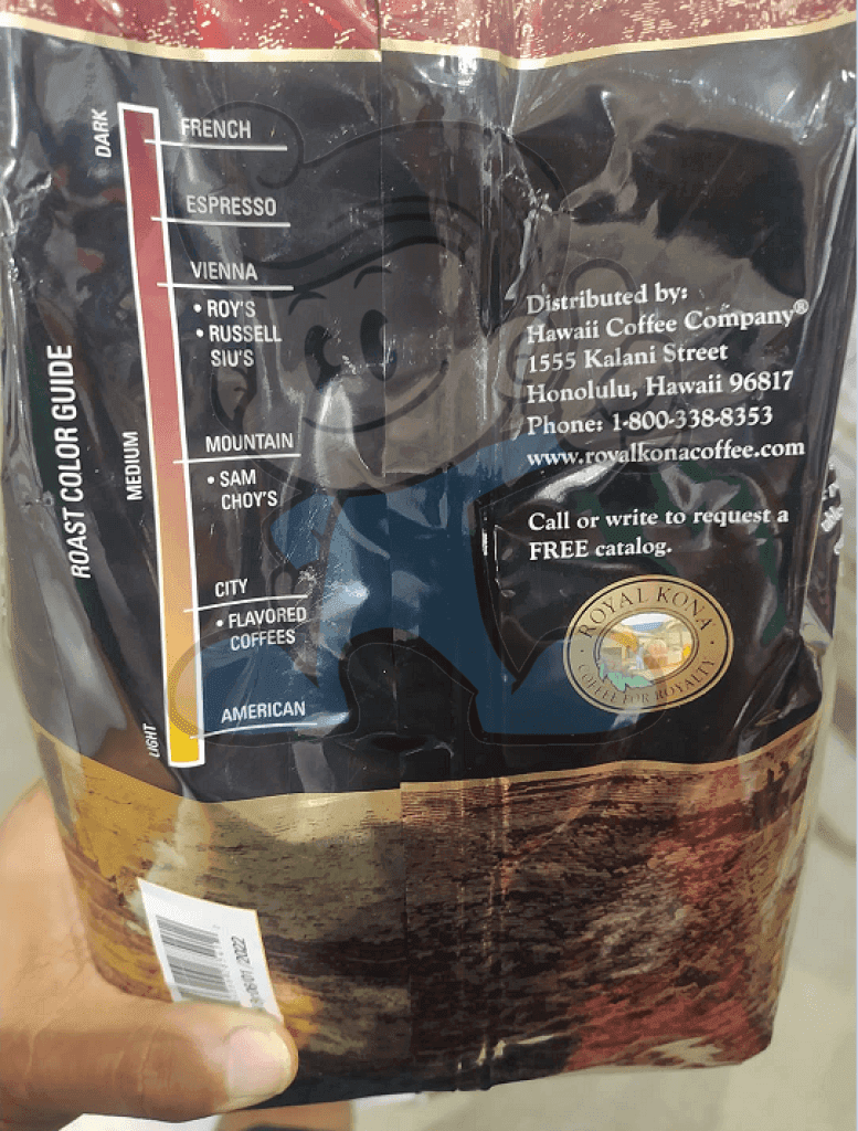 Royal Kona 10% Coffee Blend Vanilla Macadamia Flavor 40 Oz. Groceries
