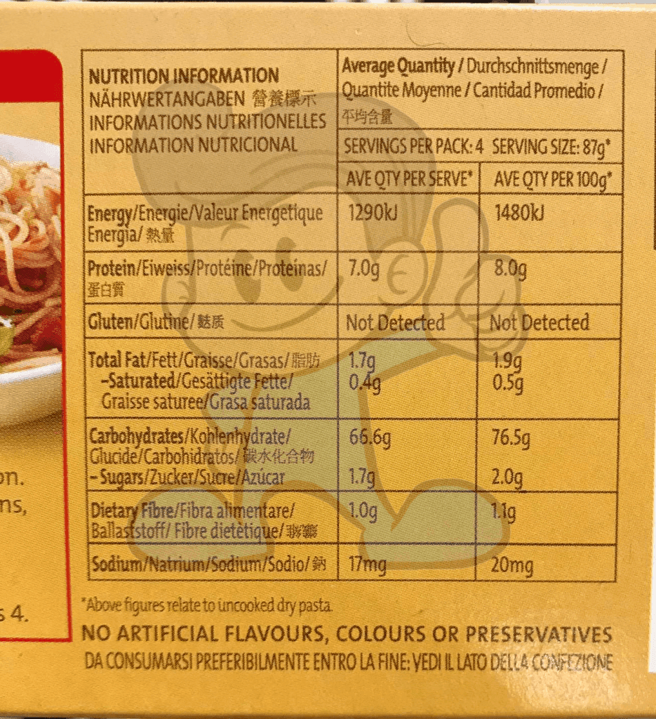 San Remo Gluten Free Original Spaghetti (2 X 350 G) Groceries