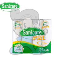 Sanicare Upsize Bathroom Tissue 2-Ply 12 Rolls Household Supplies