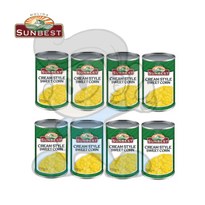 Sunbest Cream Style Sweet Corn (8 X 425G) Groceries