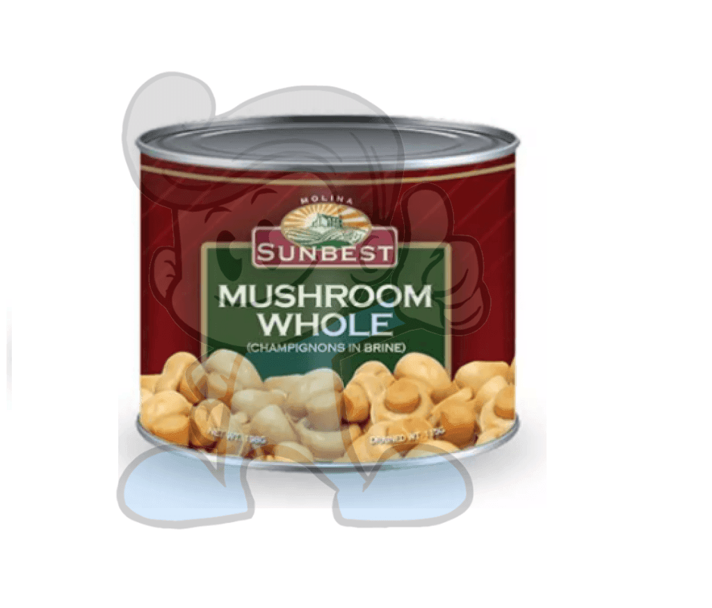 Sunbest Mushroom Whole (8 X 198G) Groceries