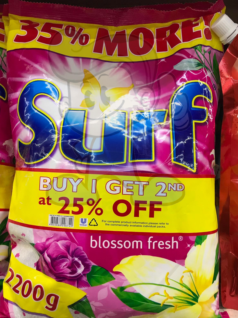 Surf Blossom Fresh Laundry Powder Detergent 2.2Kg Household Supplies