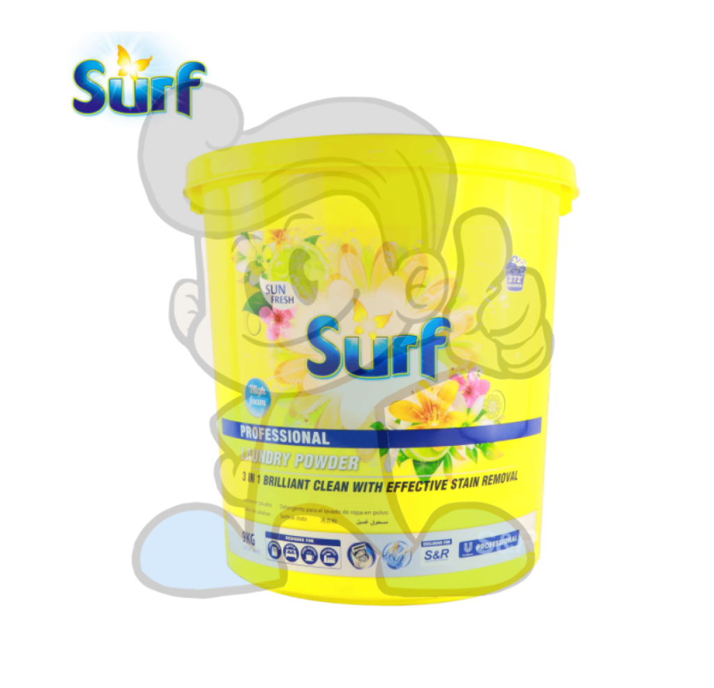 Surf Professional Sun Fresh Laundry Powder 9Kg Household Supplies