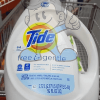 Tide Free & Gentle He Liquid Laundry Detergent 64 Loads 2.72L Household Supplies