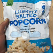 Woolworths Australian Corn Lightly Salted Popcorn (2 X 80 G) Groceries
