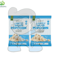 Woolworths Australian Corn Lightly Salted Popcorn (2 X 80 G) Groceries