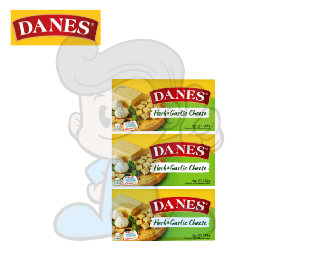 Danes Herb &amp; Garlic Cheese (3 x 165 g)