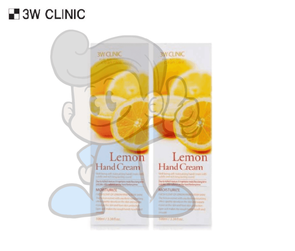 3W Clinic Lemon Hand Cream (2 X 100 Ml) Beauty