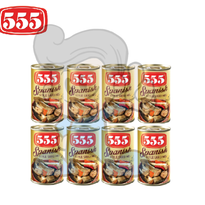 555 Spanish Style Sardines (8 X 155 G) Groceries