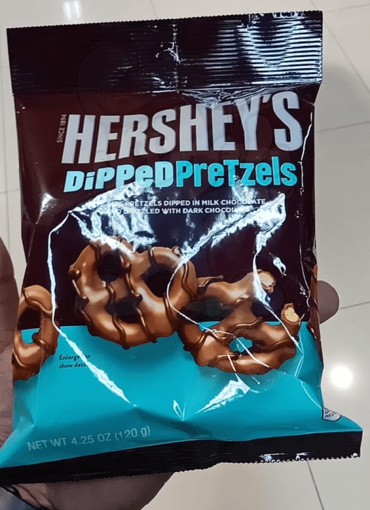 Hershey's Dipped Pretzels Milk Chocolate Snack (2 x 120g)