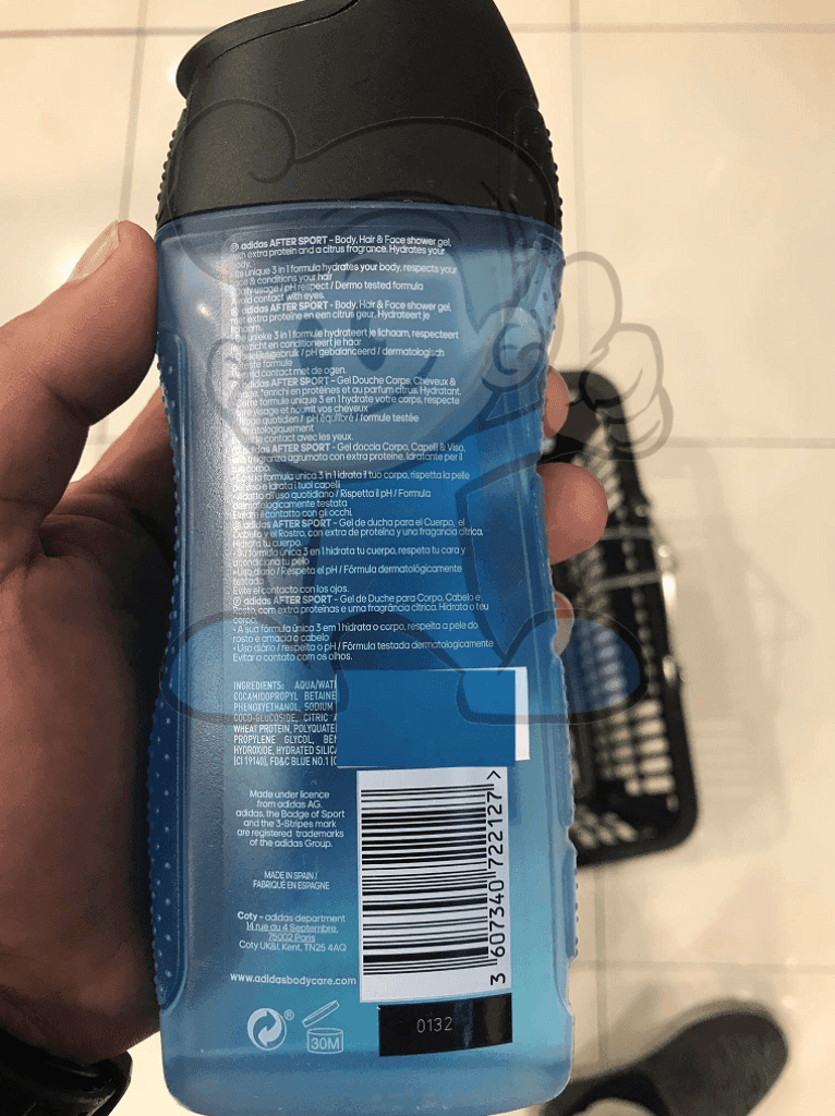 Adidas After Sport 3 In 1 Shower Gel (2 X 250Ml) Beauty