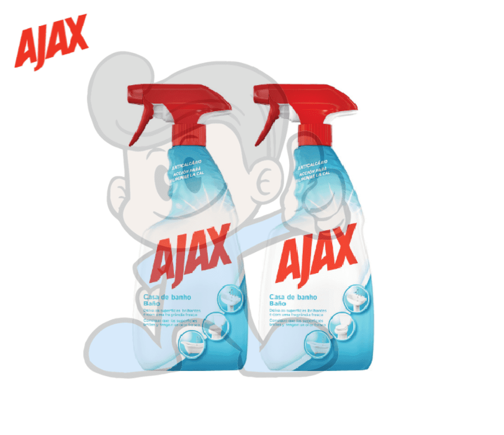 Ajax Bathroom Spray Cleaner (2 X 500 Ml) Household Supplies