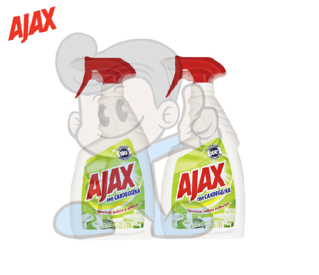 Ajax Bleach Spray Cleaner (2 X 750 Ml) Household Supplies