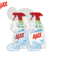 Ajax Crystal Clear Glass Cleaner (2 X 750 Ml) Household Supplies