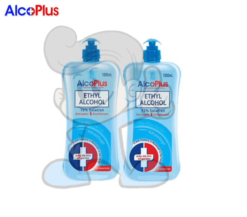 Alcoplus Ethyl 70% Alcohol Pump (2 X 1000Ml) Health