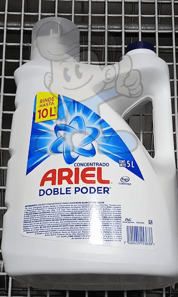 Ariel Concentrated Double Power Liquid Detergent 5L Household Supplies