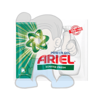 Ariel Power Gel Sunrise Fresh Liquid Detergent (24 X 64G) Household Supplies