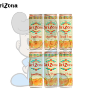 Arizona Iced Tea With Peach Flavor (6 X 330 Ml) Groceries