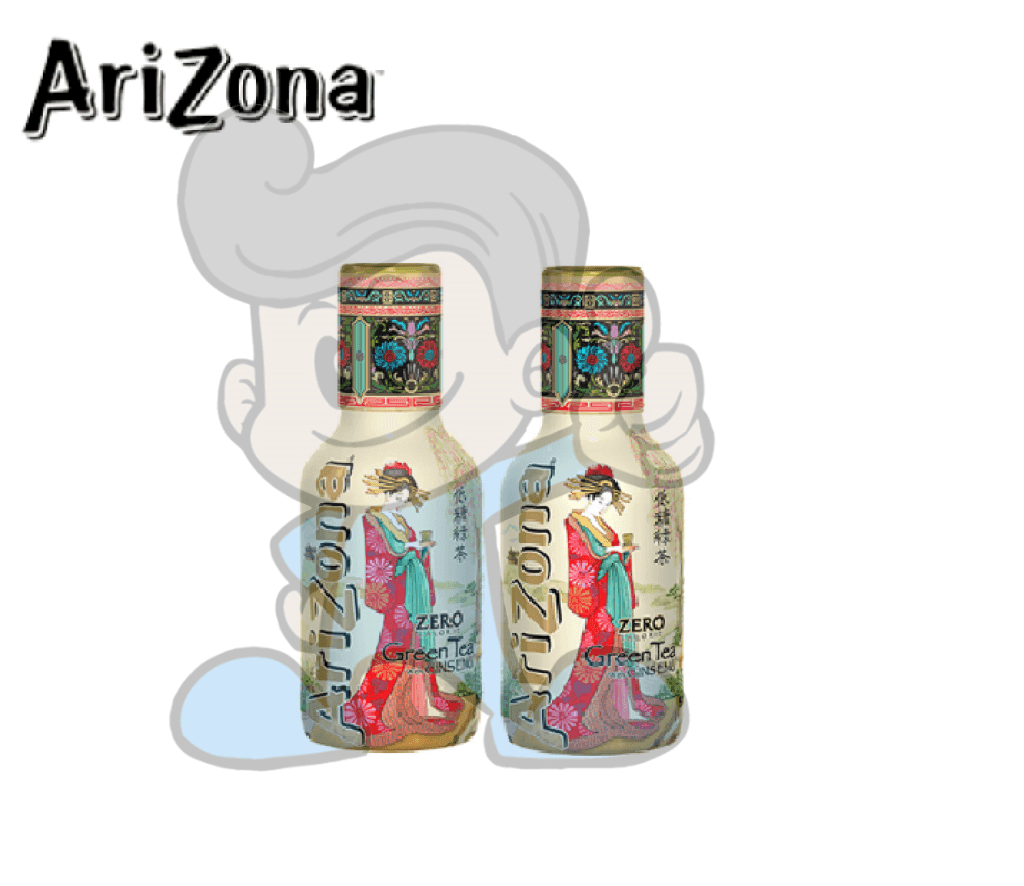 Arizona Zero Calorie Green Tea With Ginseng (2 X 500 Ml) Groceries