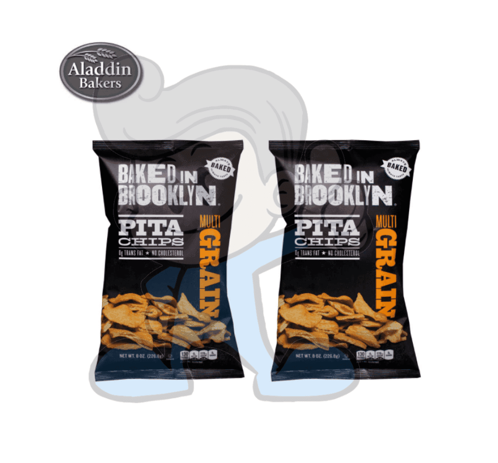 Baked In Brooklyn Pita Chips Multi Grain (2 X 8Oz) Groceries