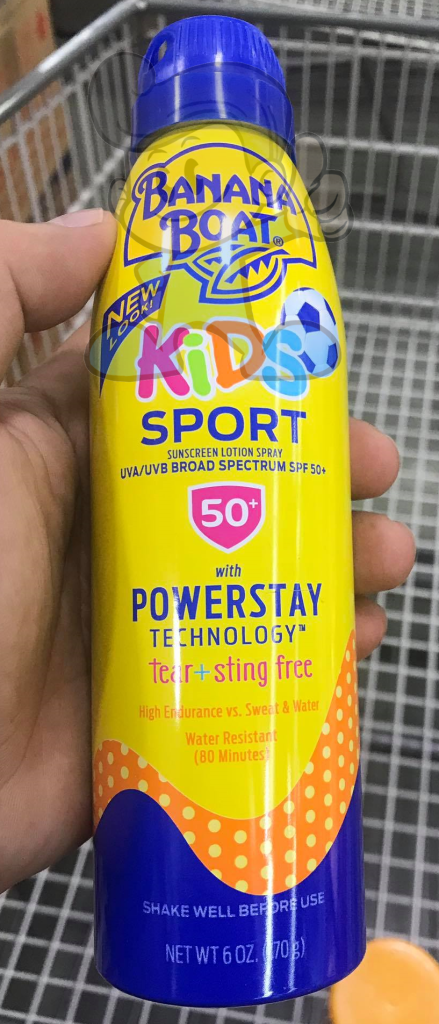 Banana Boat Kids Sport Sunscreen Lotion Spray Spf 50 170G Beauty