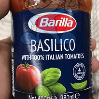 Barilla Basilico Pasta Sauce With 100% Italian Tomatoes (2 X 400 G) Groceries