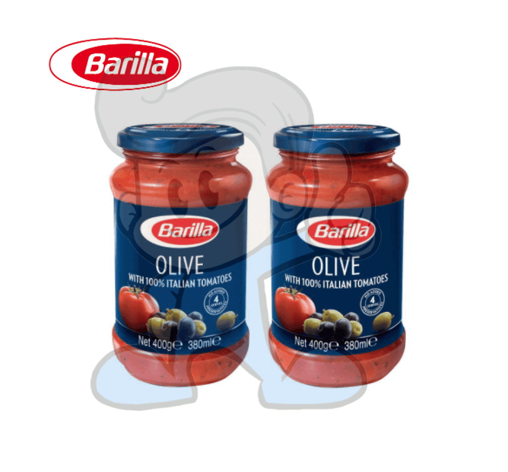 Barilla Olive Sauce With 100% Italian Tomatoes (2 X 400G) Groceries