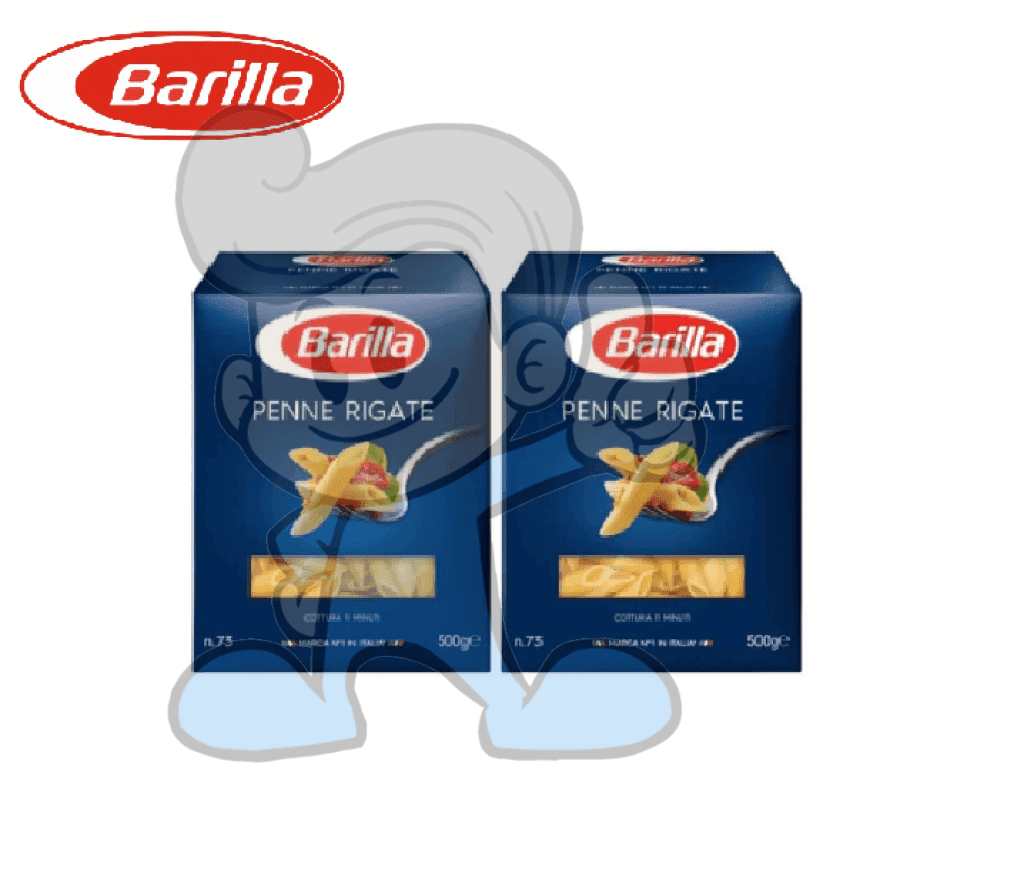 Barilla Penne Rigate Durum Wheat Semolina Pasta N.73 (2 X 500 G) Groceries