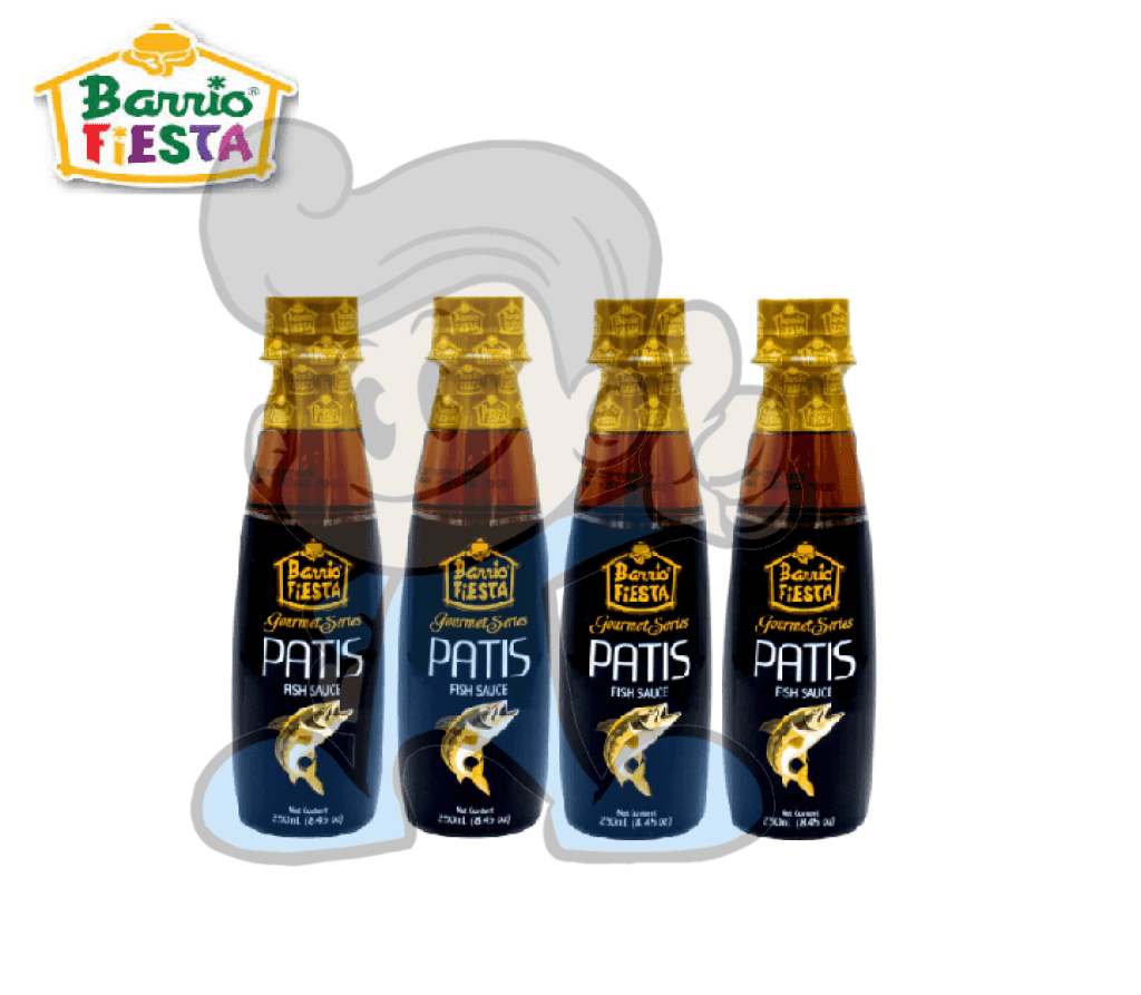 Barrio Fiesta Gourmet Series Patis Fish Sauce (4 X 250 Ml) Groceries