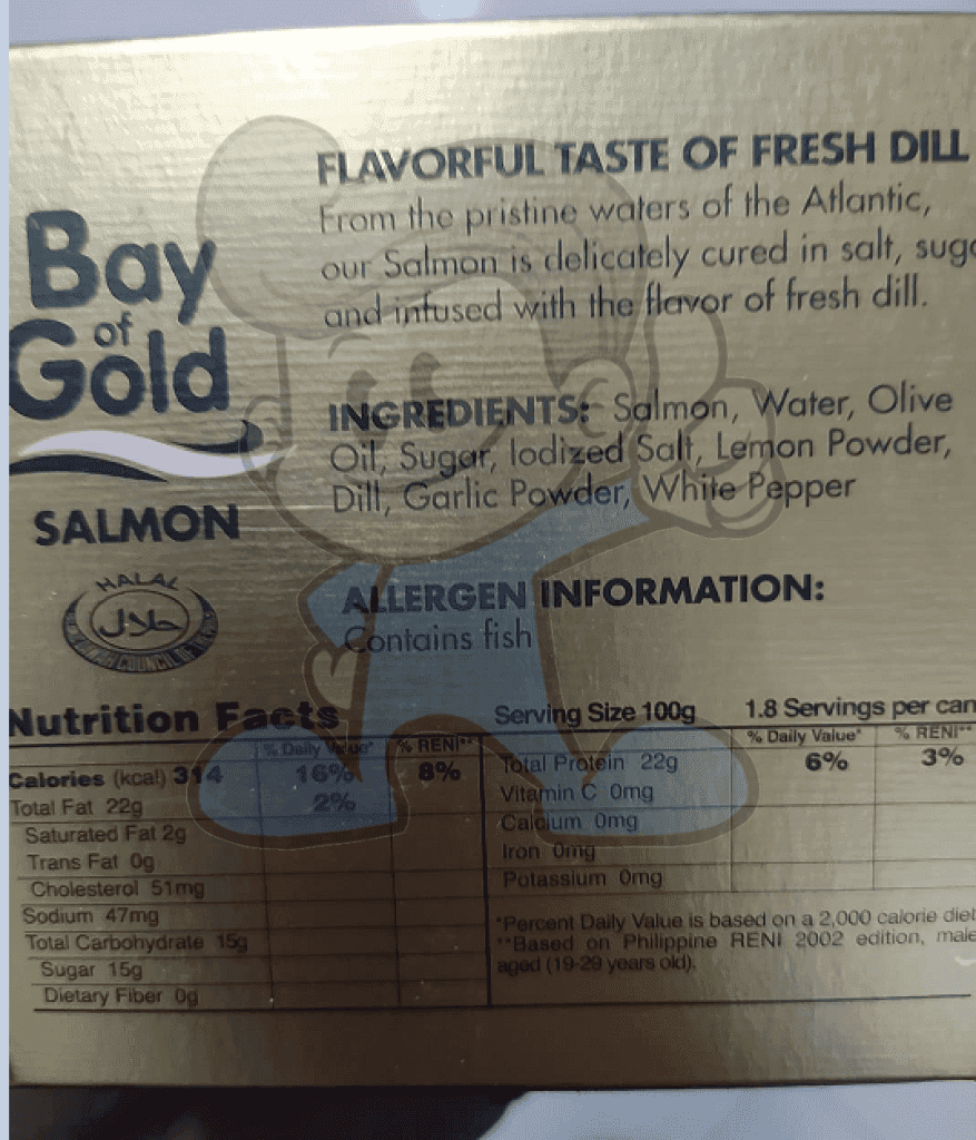 Bay Of Gold Salmon In Olive Oil With Dill (2 X 180G) Groceries