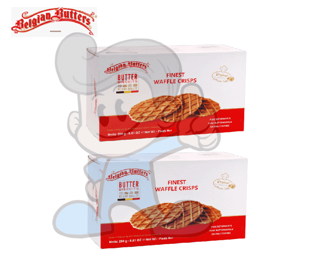 Belgian Butters Finest Waffle Crisps (2 X 250G) Groceries