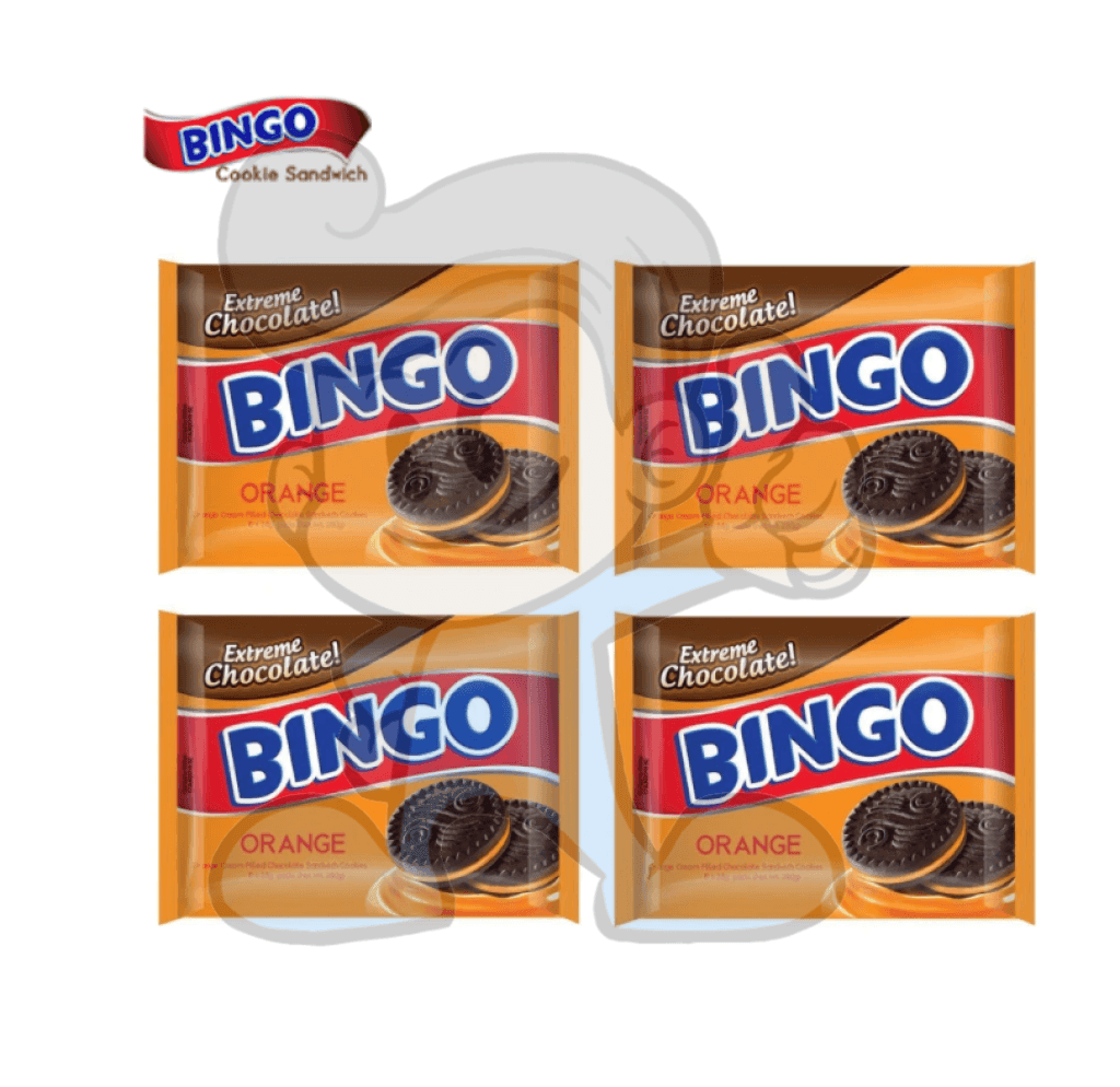 Bingo Cookie Chocolate Orange Pack Of 4 (4 X 280G) Groceries