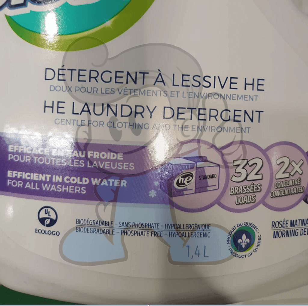 Biovert He Laundry Detergent Morning Dew 1.4L Household Supplies