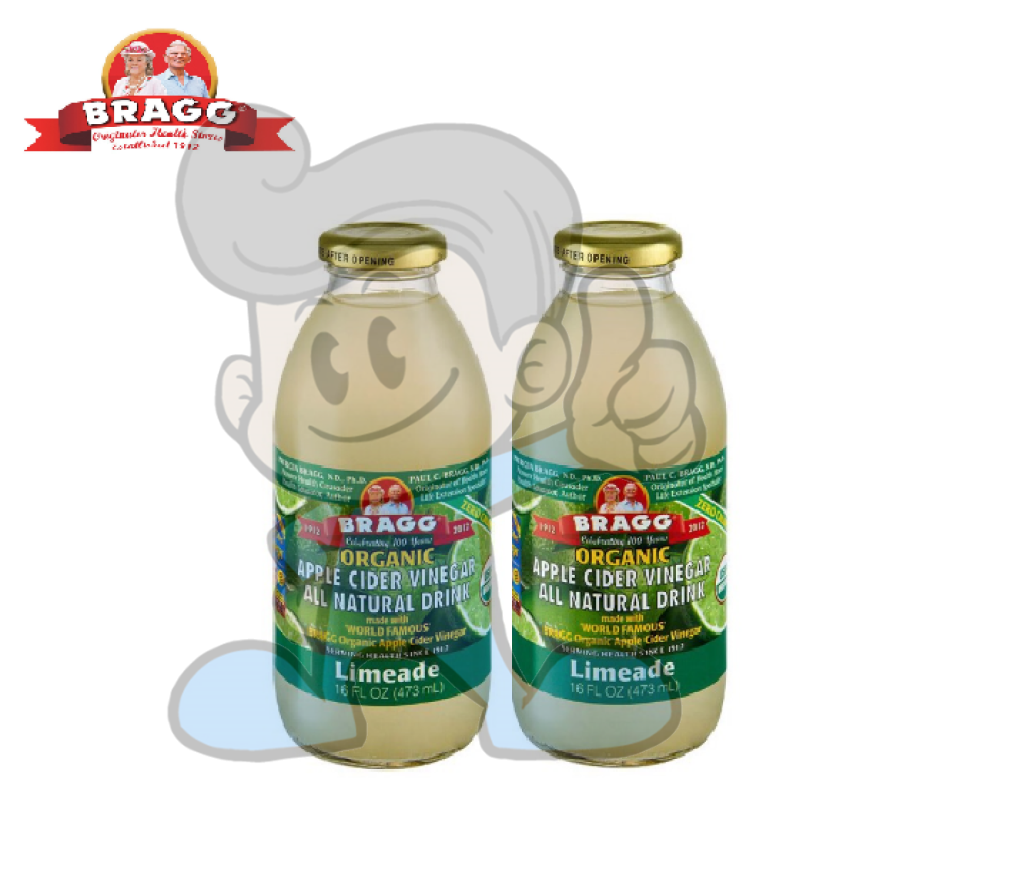 Bragg Organic Apple Cider Vinegar Drink Limeade (2 X 473 Ml) Groceries