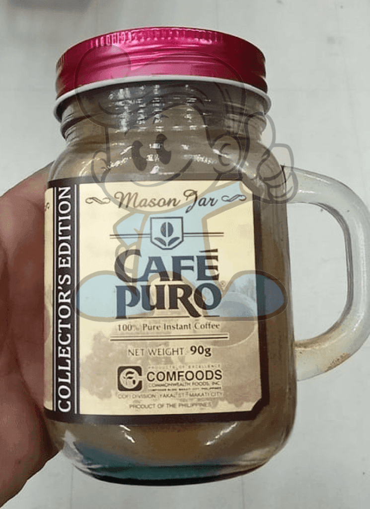 Cafe Puro Mason Jar 100% Pure Instant Coffee Collectors Edition (2 X 90 G) Groceries