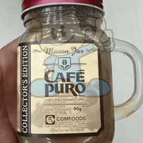 Cafe Puro Mason Jar 100% Pure Instant Coffee Collectors Edition (2 X 90 G) Groceries