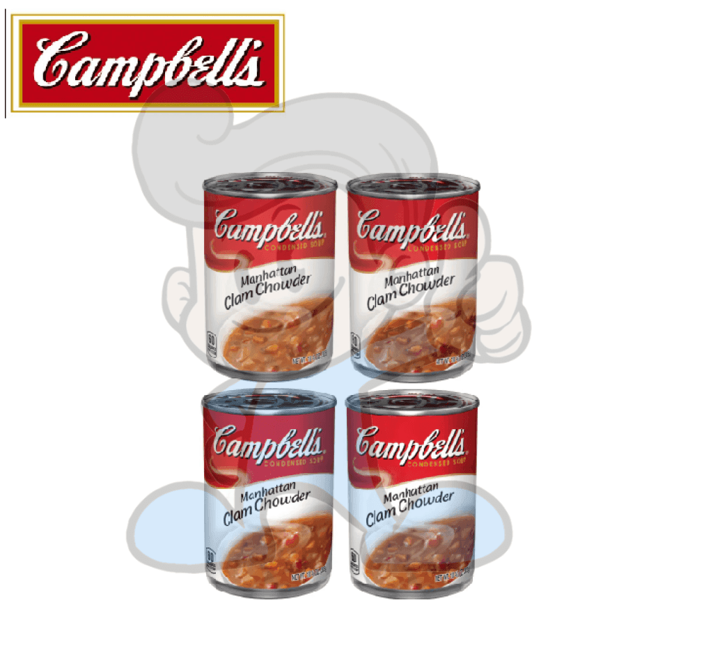 Campbells Condensed Soup Manhattan Clam Chowder (4 X 305 G) Groceries