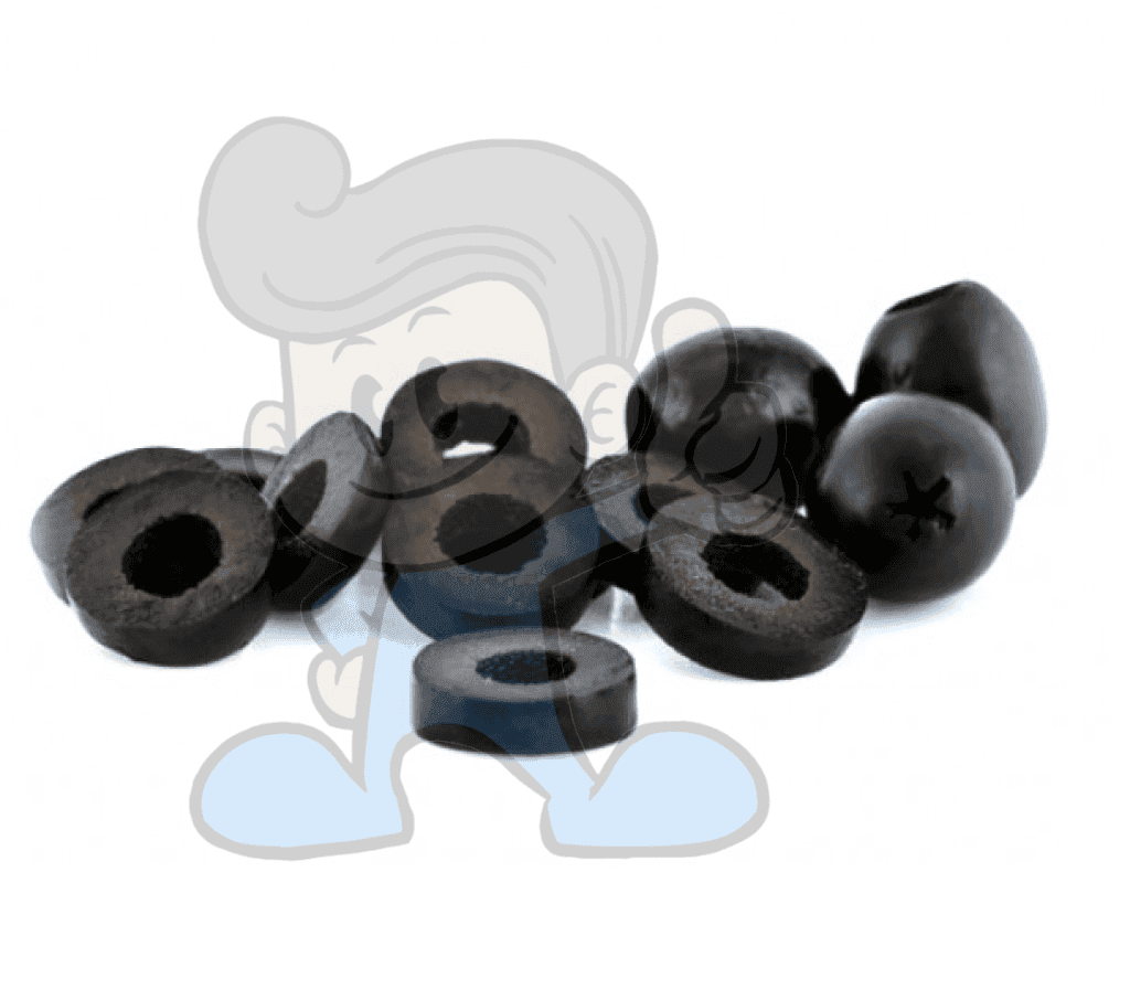 Capri Black Sliced Olives Glass (4 X 330G) Groceries