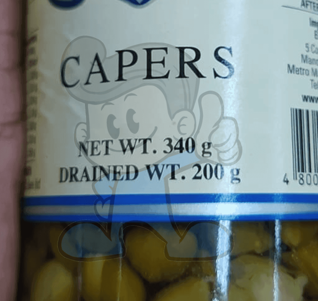 Capri Capers In Vinegar 340G Groceries