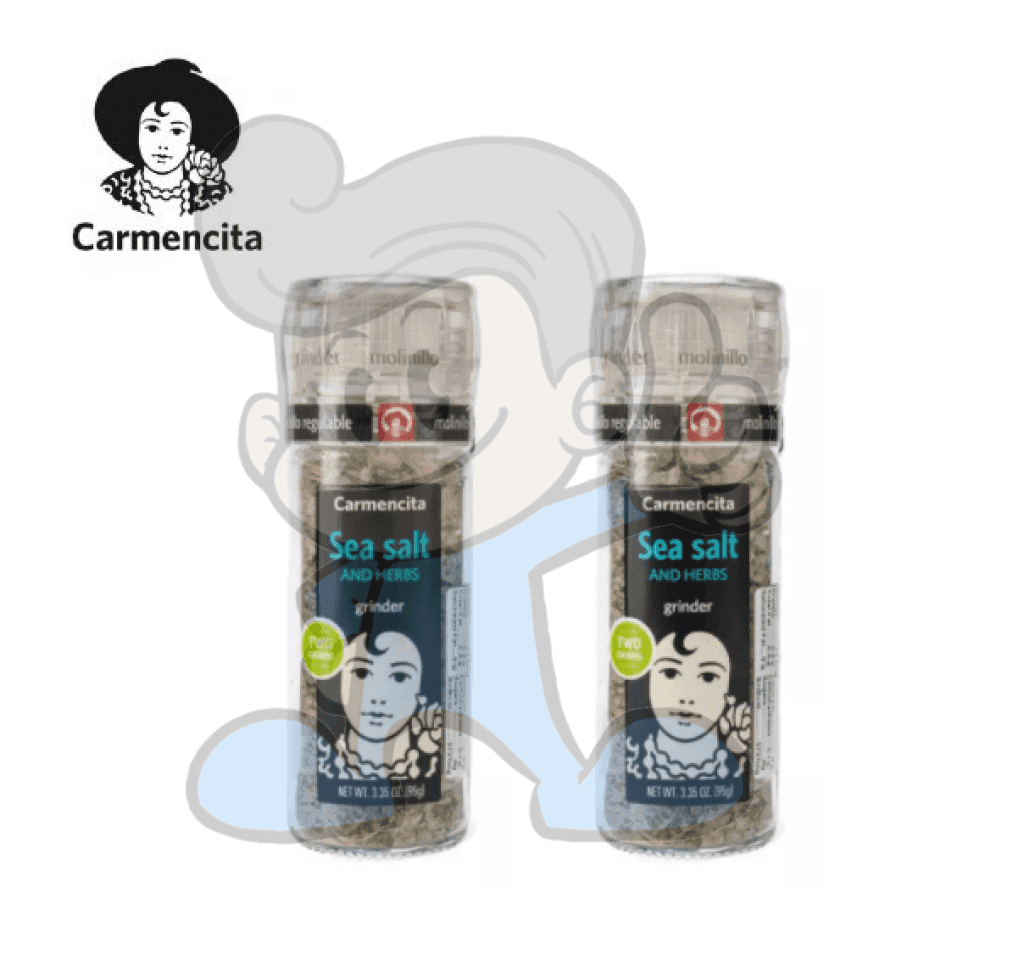 Carmencita Sea Salt And Herbs Seasoning Grinder (2 X 95G) Groceries