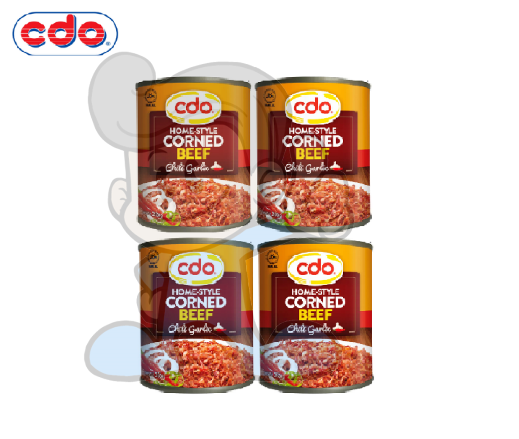 Cdo Home-Style Corned Beef Chili Garlic (4 X 260 G) Groceries