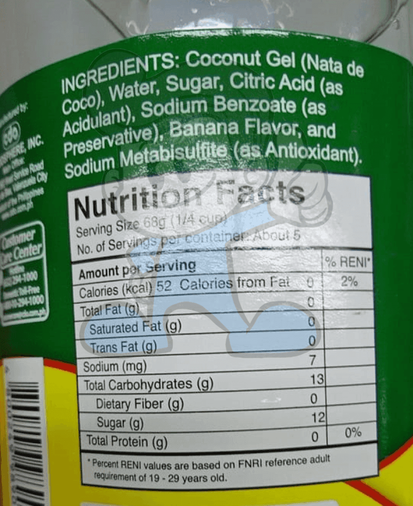 Cdo White Nata De Coco Coconut Gel In Syrup (4 X 340 G) Groceries