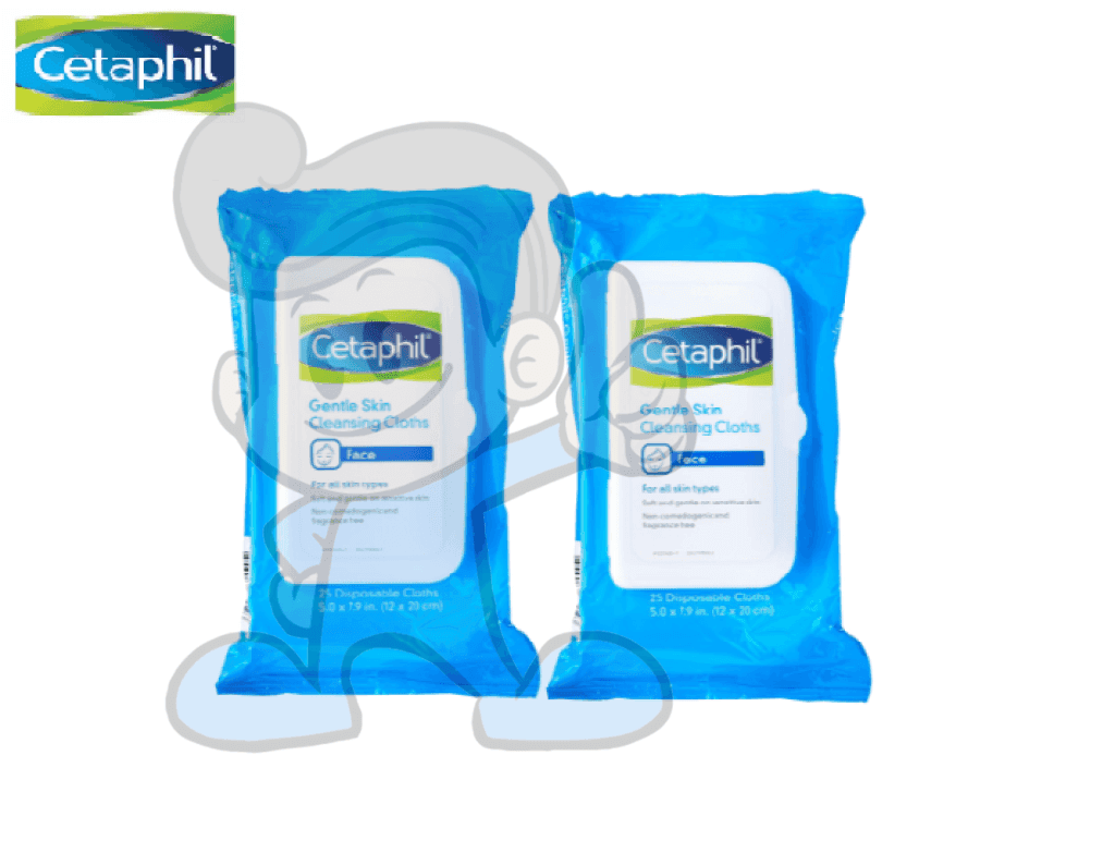 Cetaphil Gentle Skin Cleansing Cloths For Face (2 X 25S) Beauty