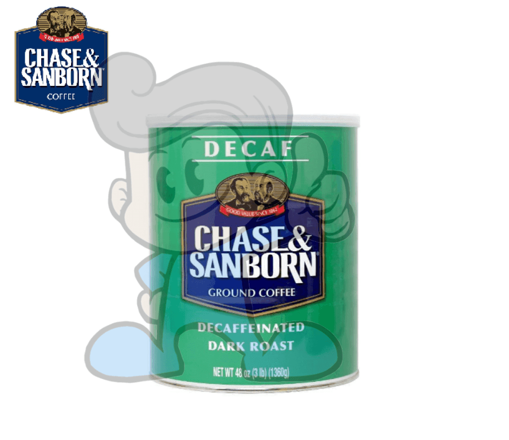 Chase & Sanborn Decaffeinated Dark Roast Ground Coffee 48 Oz. Groceries