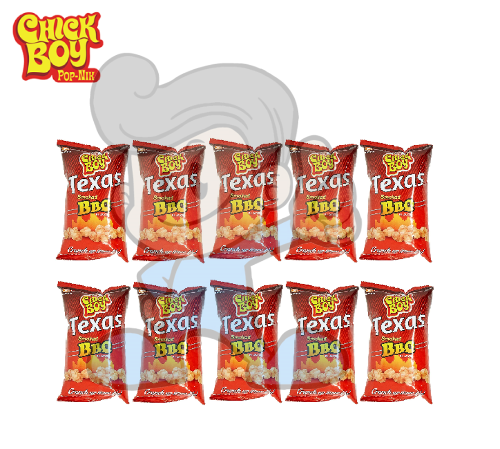 Chick Boy Texas Smoked Bbq Flavor (10 X 100 G) Groceries