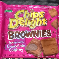 Chips Delight Brownies Topped With Chocolate Coating (4 X 124 G) Groceries