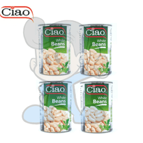 Ciao White Beans (4 X 400G) Groceries