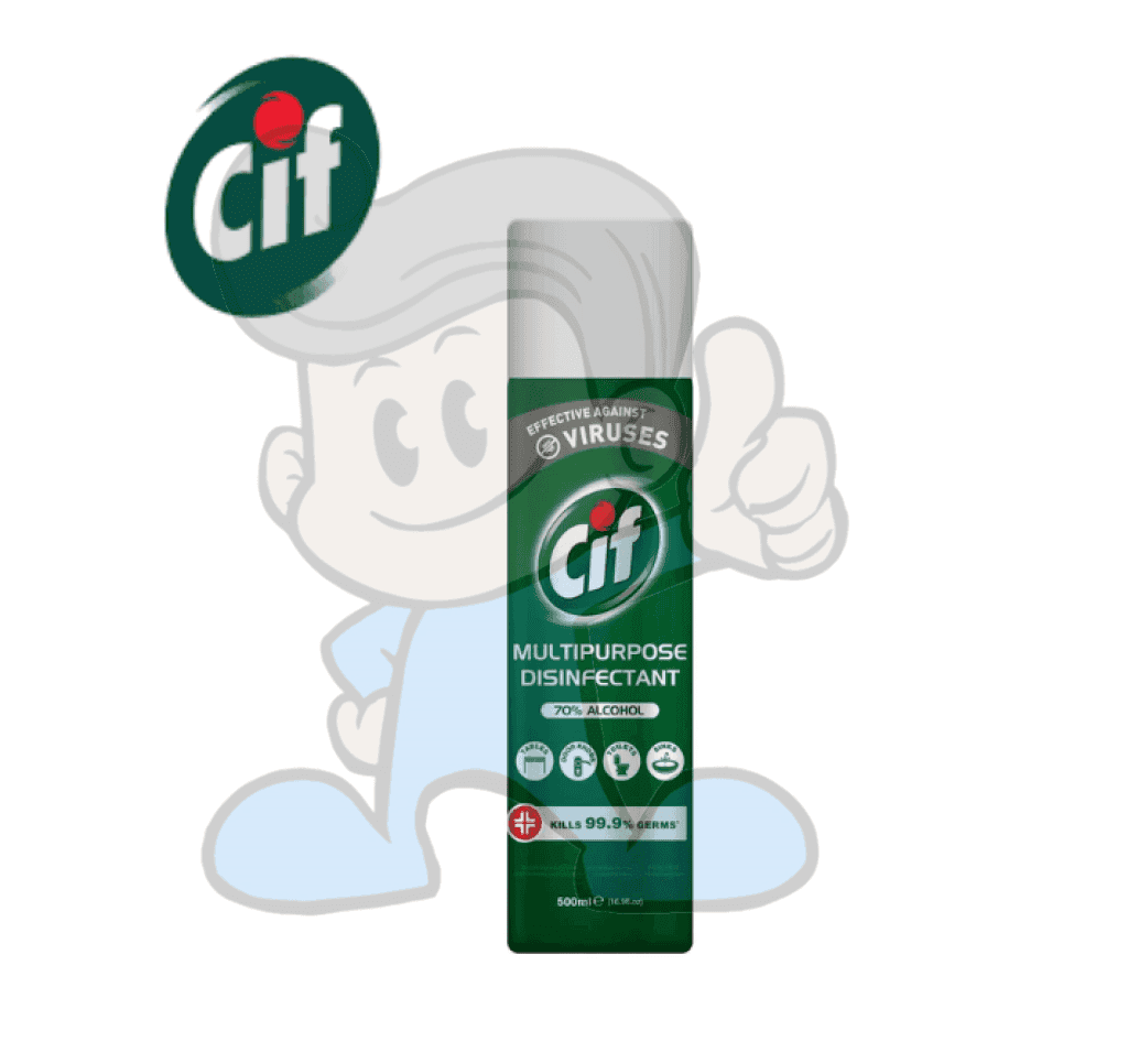 Cif Pro Multipurpose Disinfectant Spray 500Ml Household Supplies